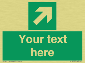 Custom Arrow Top Right Sign